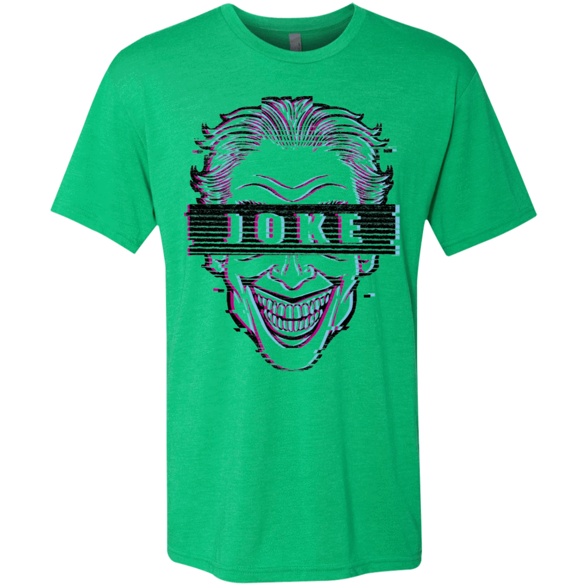 T-Shirts Envy / S Glitch Joke Men's Triblend T-Shirt