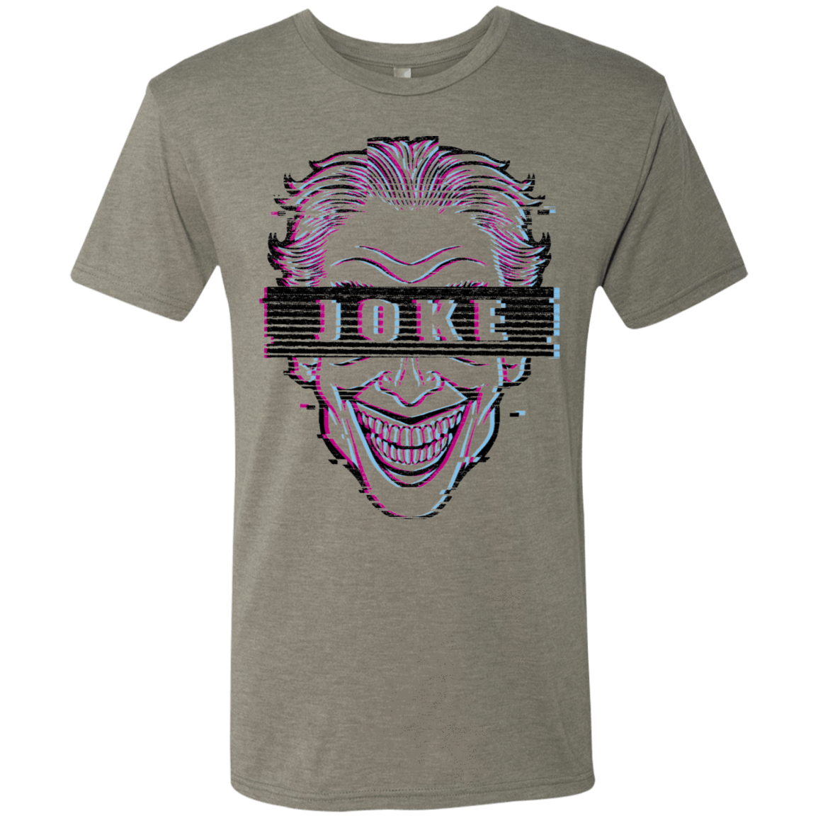 T-Shirts Venetian Grey / S Glitch Joke Men's Triblend T-Shirt