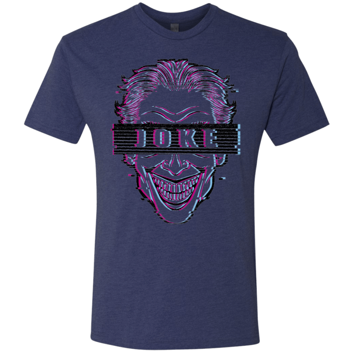 T-Shirts Vintage Navy / S Glitch Joke Men's Triblend T-Shirt