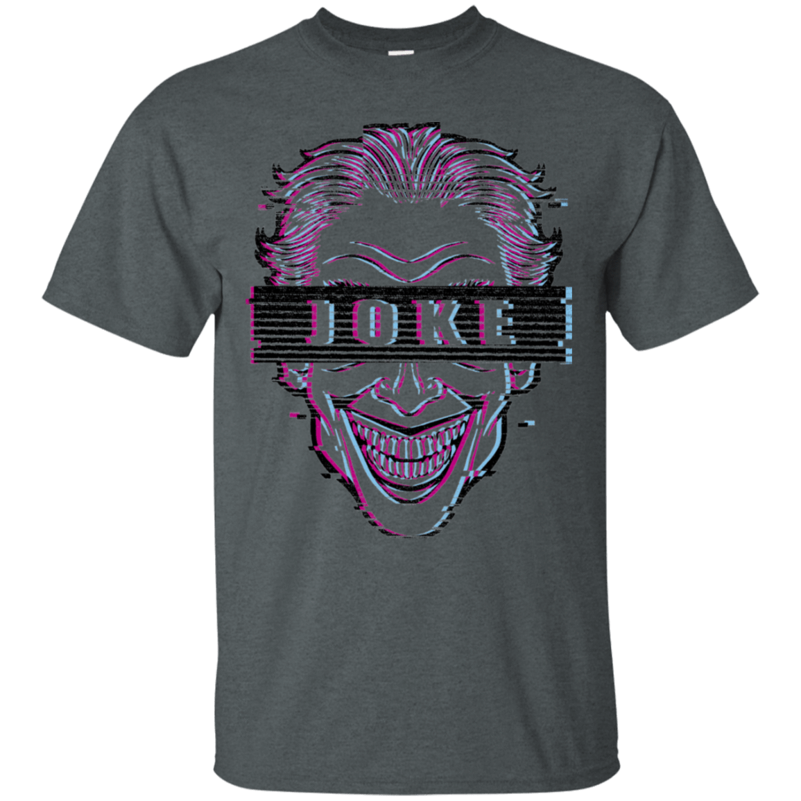 T-Shirts Dark Heather / S Glitch Joke T-Shirt