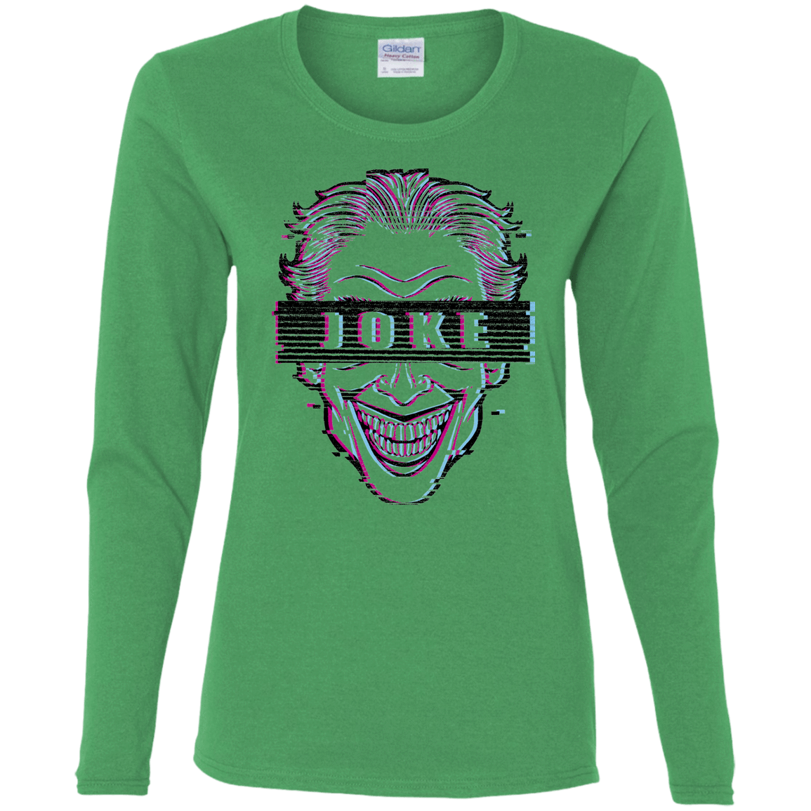 T-Shirts Irish Green / S Glitch Joke Women's Long Sleeve T-Shirt