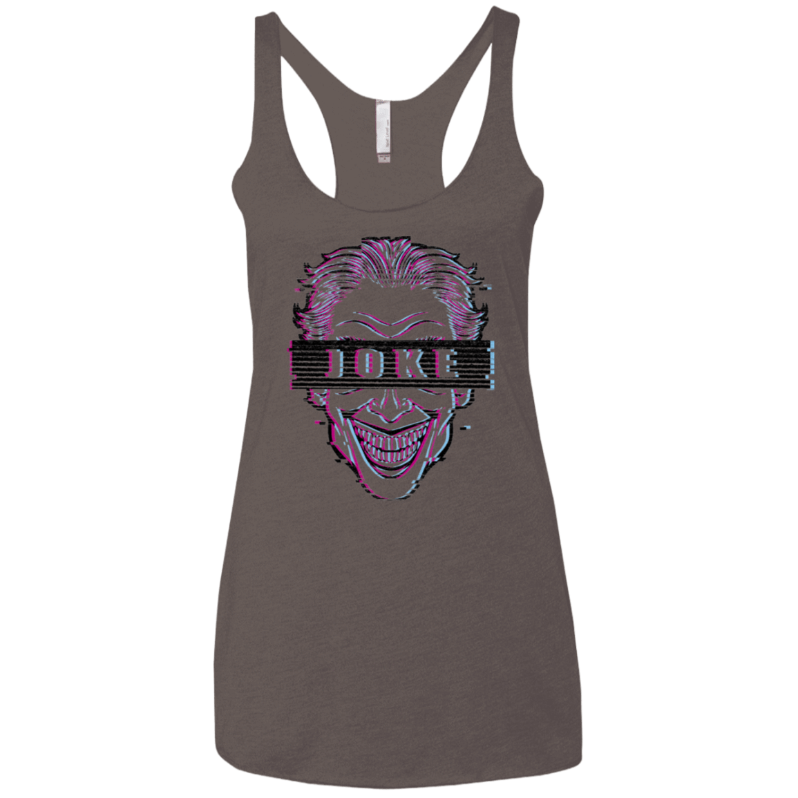 T-Shirts Macchiato / X-Small Glitch Joke Women's Triblend Racerback Tank