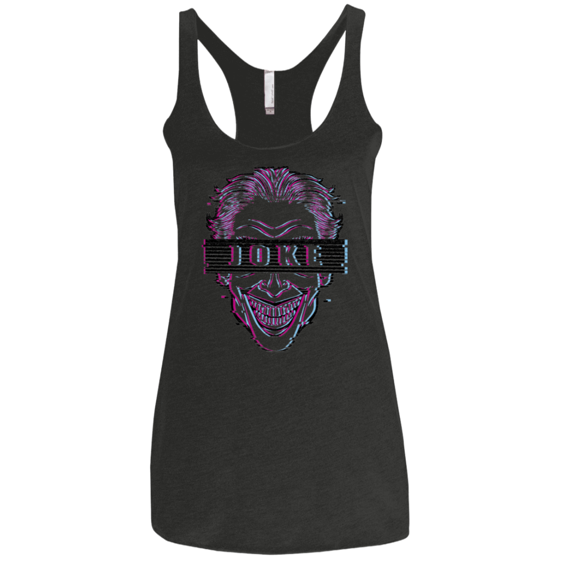 T-Shirts Vintage Black / X-Small Glitch Joke Women's Triblend Racerback Tank