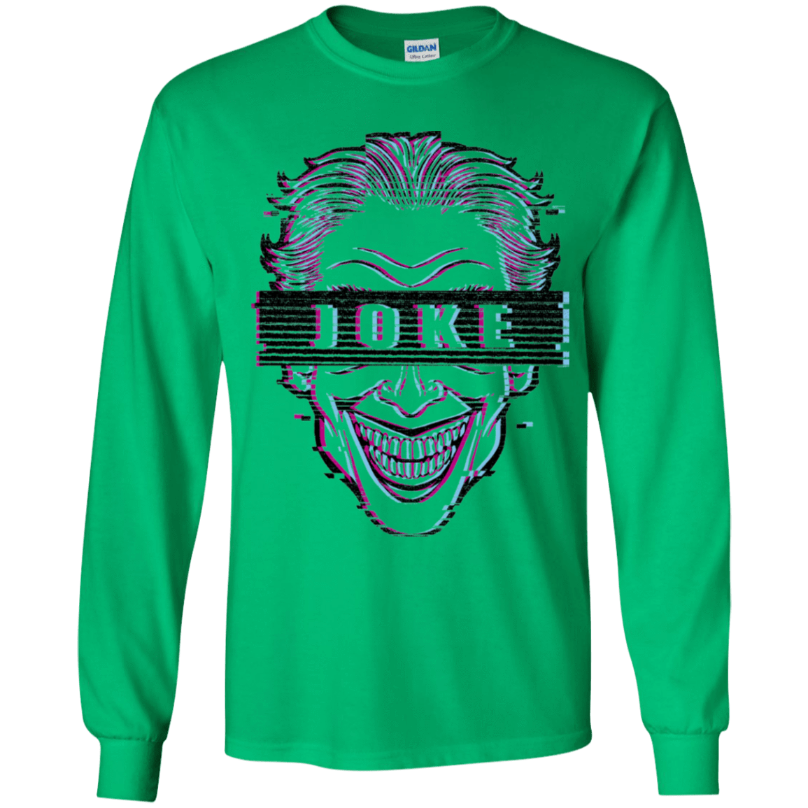T-Shirts Irish Green / YS Glitch Joke Youth Long Sleeve T-Shirt