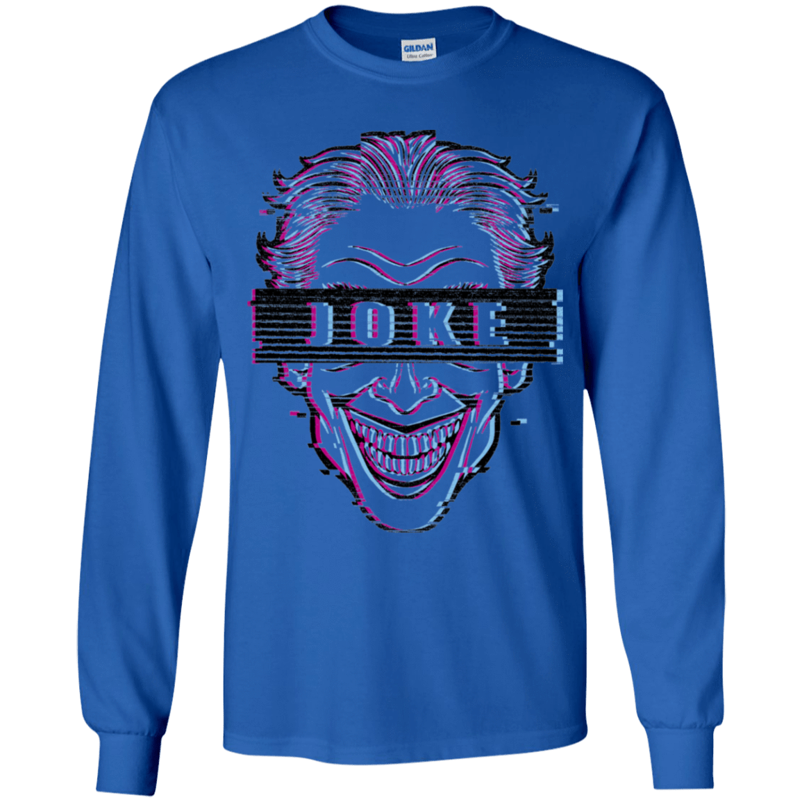 T-Shirts Royal / YS Glitch Joke Youth Long Sleeve T-Shirt