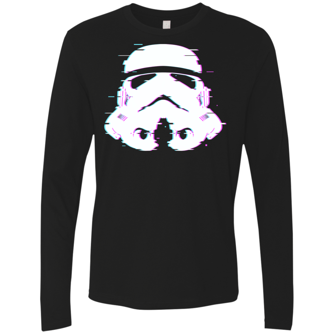 T-Shirts Black / S Glitch Trooper Men's Premium Long Sleeve