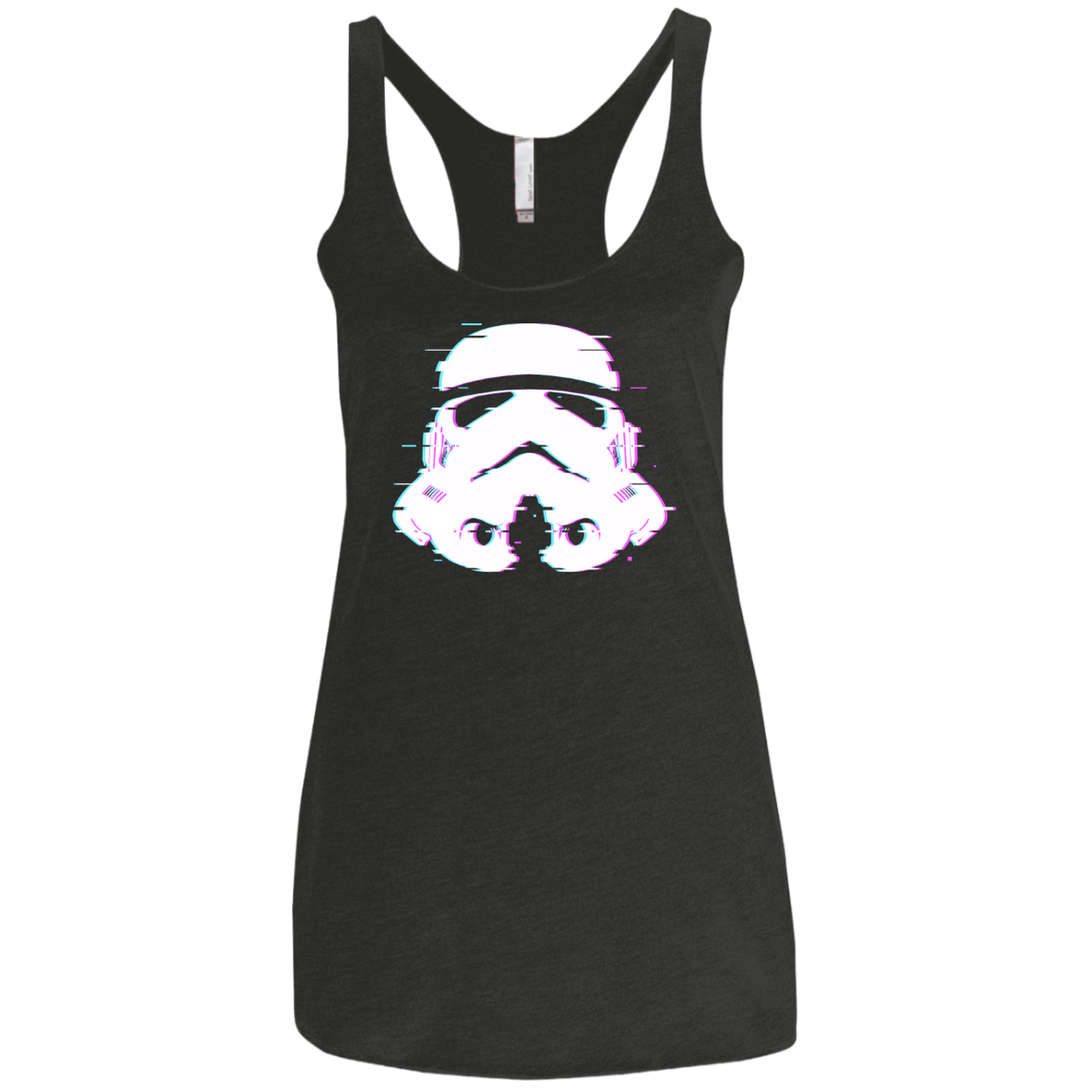 T-Shirts Vintage Black / X-Small Glitch Trooper Women's Triblend Racerback Tank