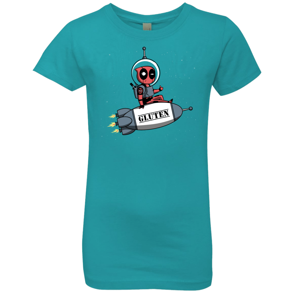 T-Shirts Tahiti Blue / YXS Gluten No More Girls Premium T-Shirt