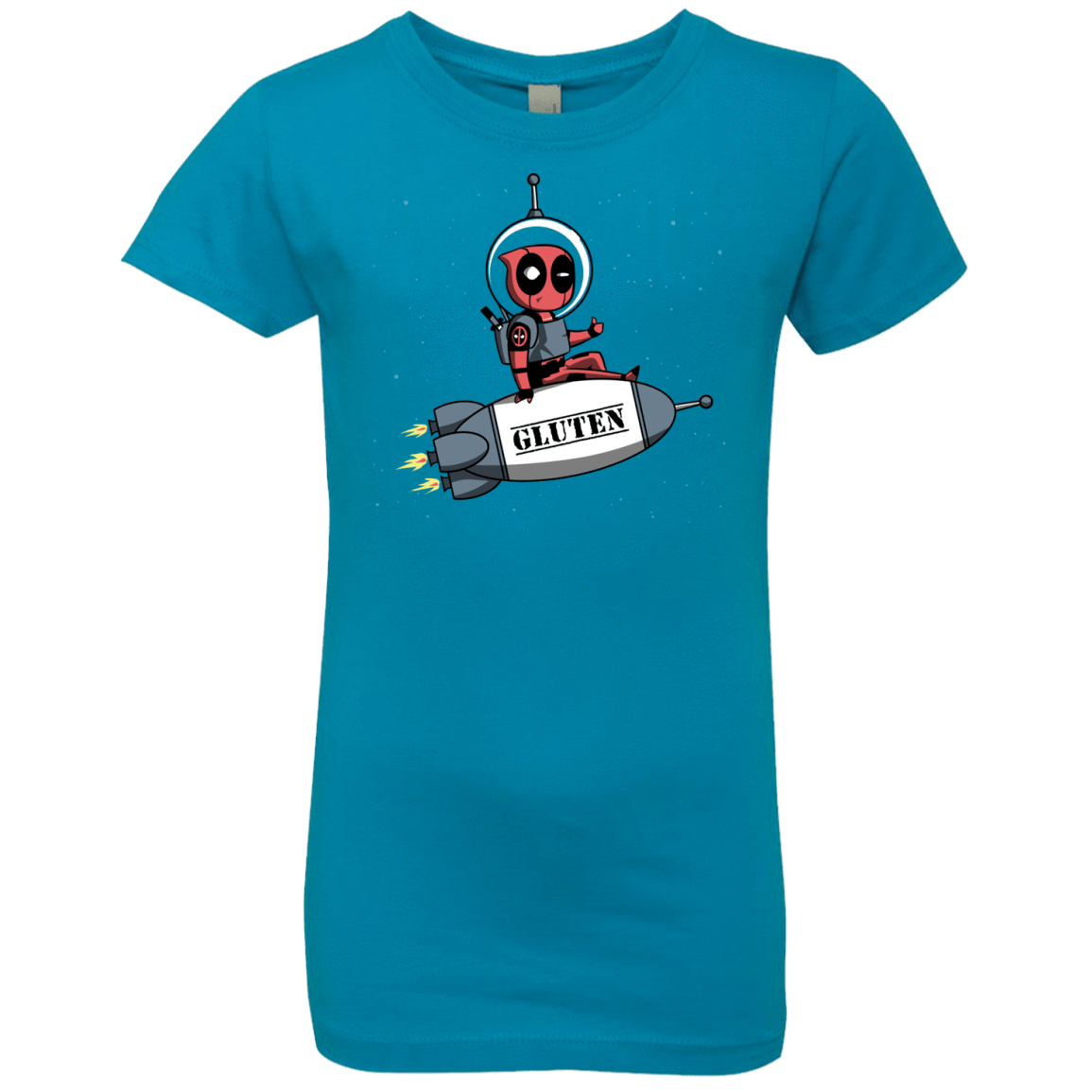 T-Shirts Turquoise / YXS Gluten No More Girls Premium T-Shirt