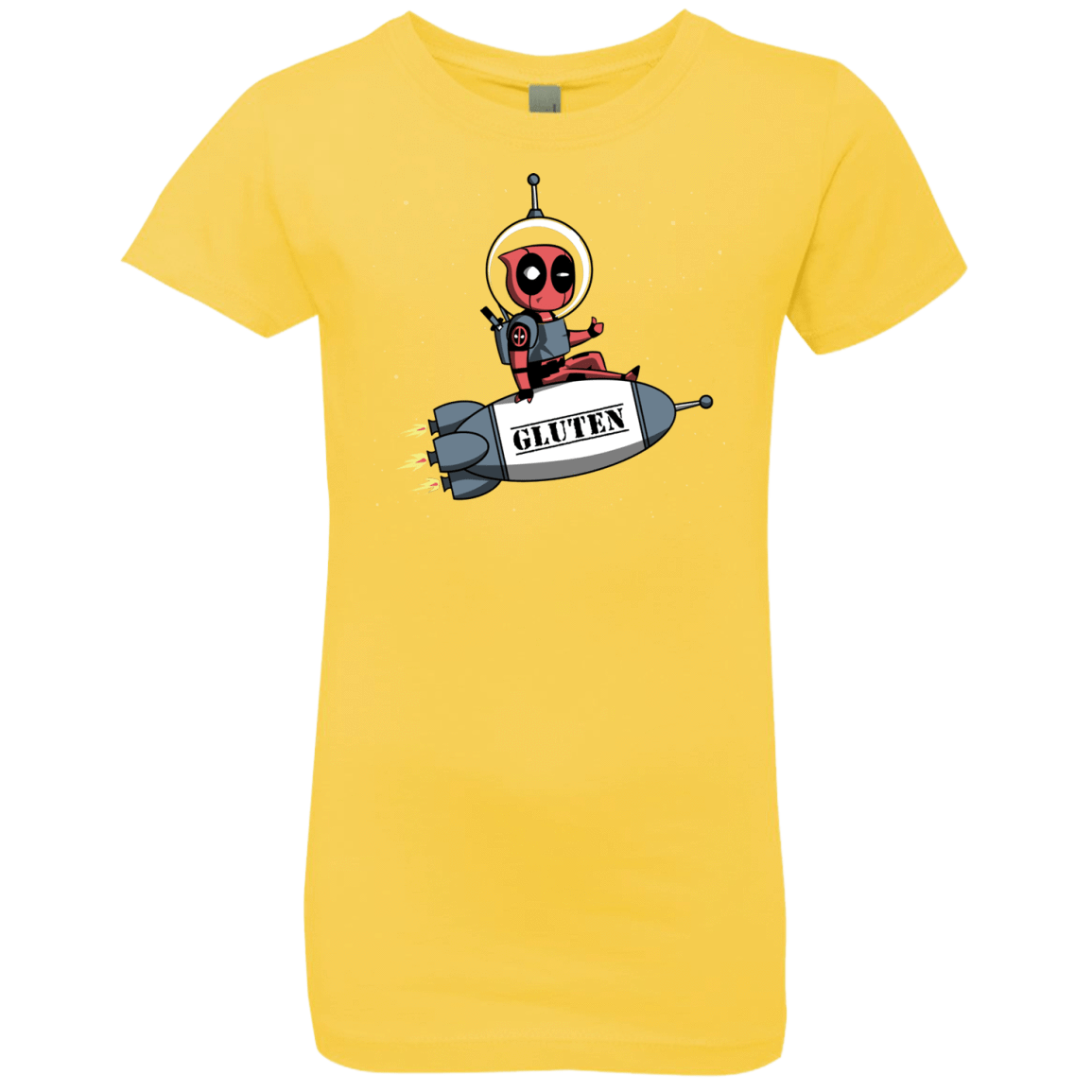 T-Shirts Vibrant Yellow / YXS Gluten No More Girls Premium T-Shirt
