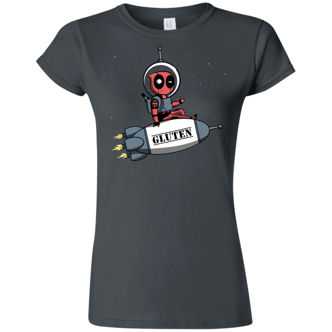 T-Shirts Charcoal / S Gluten No More Junior Slimmer-Fit T-Shirt