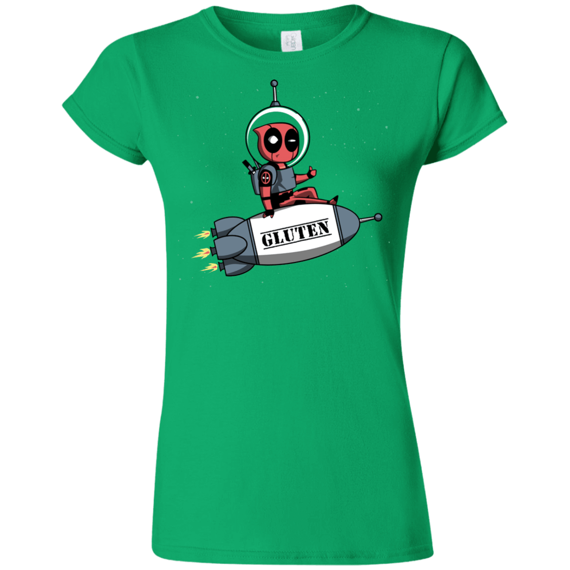 T-Shirts Irish Green / S Gluten No More Junior Slimmer-Fit T-Shirt