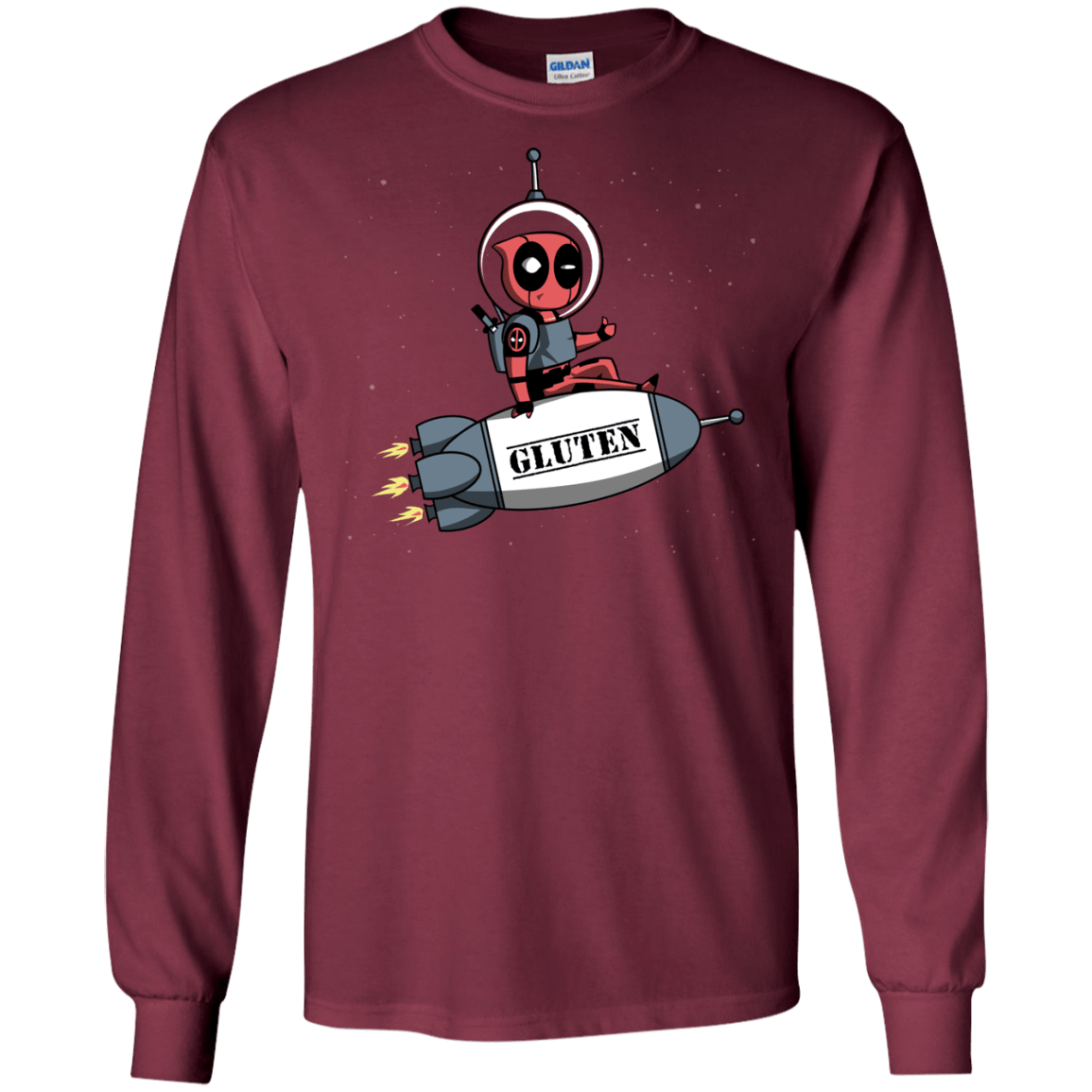 T-Shirts Maroon / S Gluten No More Men's Long Sleeve T-Shirt