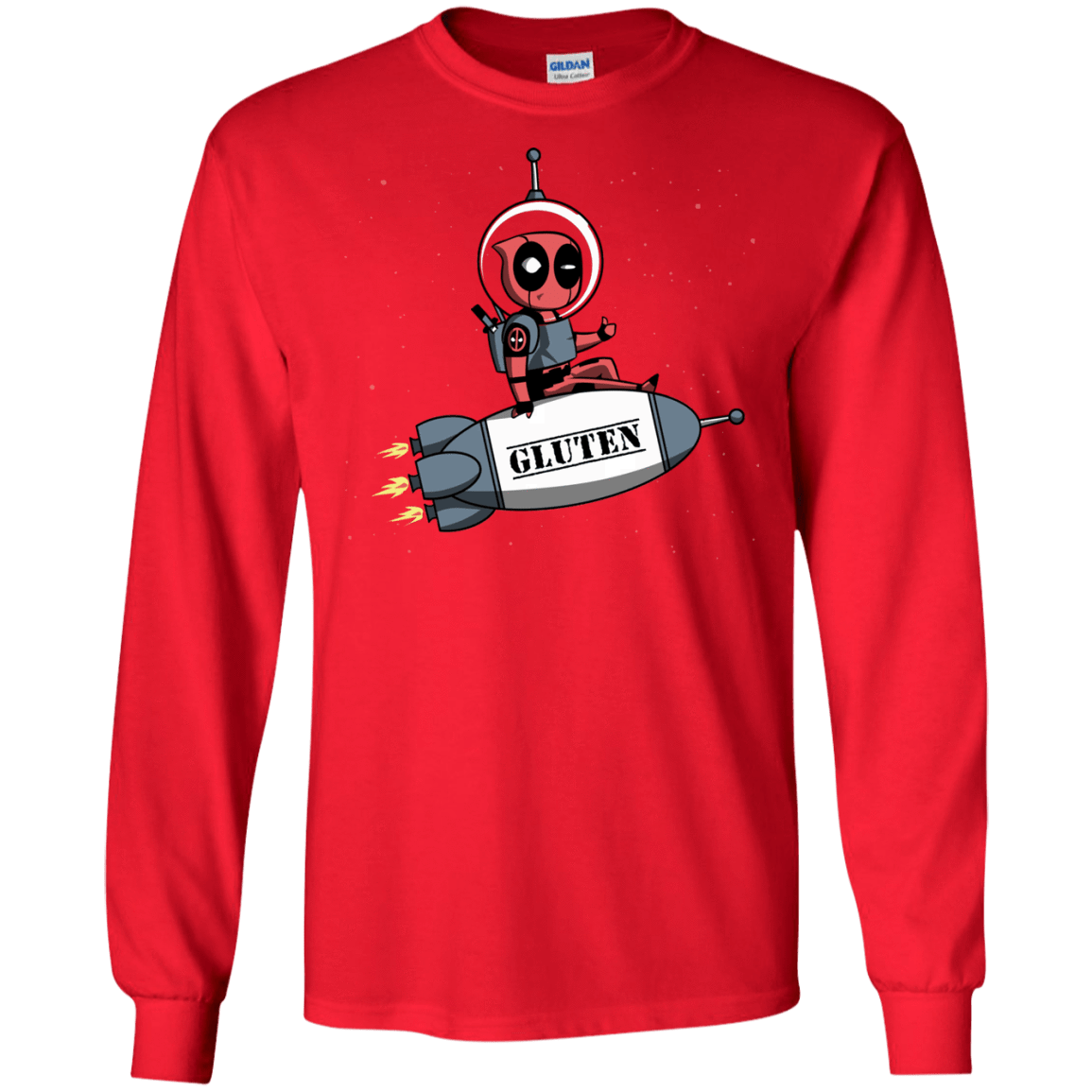 T-Shirts Red / S Gluten No More Men's Long Sleeve T-Shirt