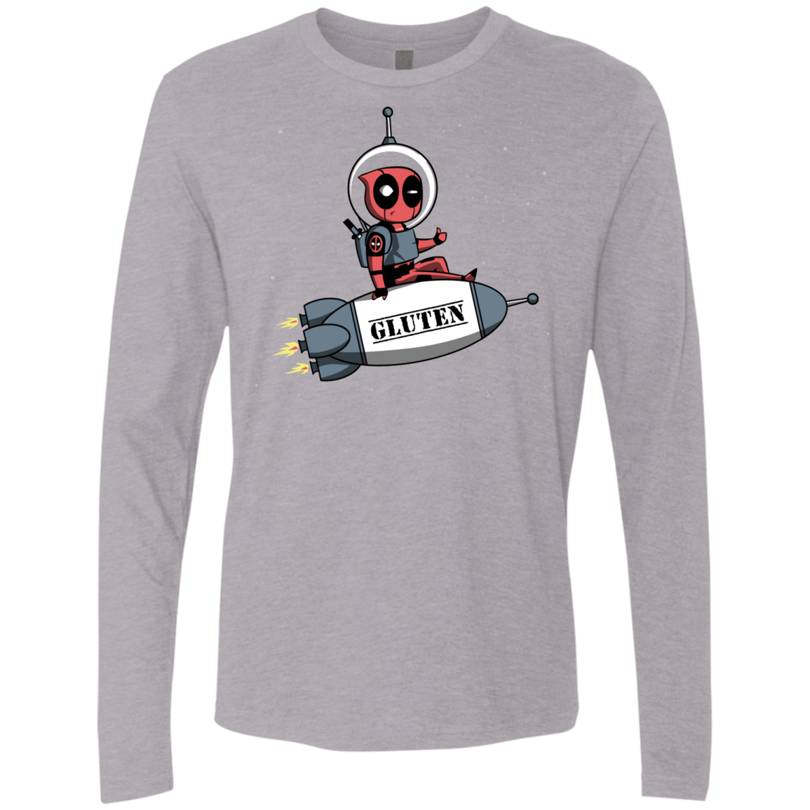 T-Shirts Heather Grey / S Gluten No More Men's Premium Long Sleeve