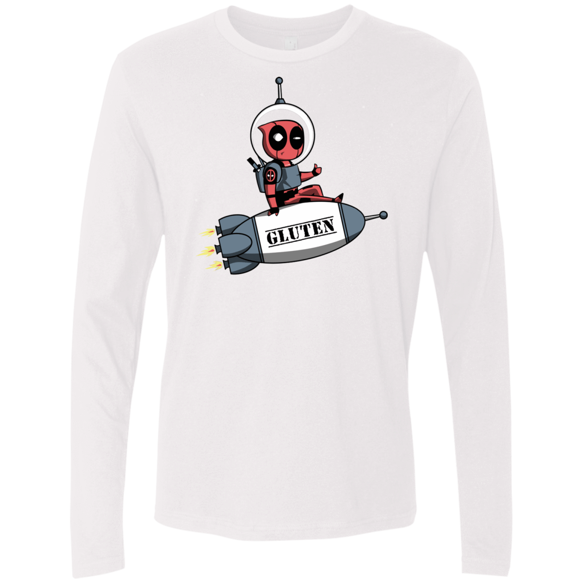 T-Shirts White / S Gluten No More Men's Premium Long Sleeve