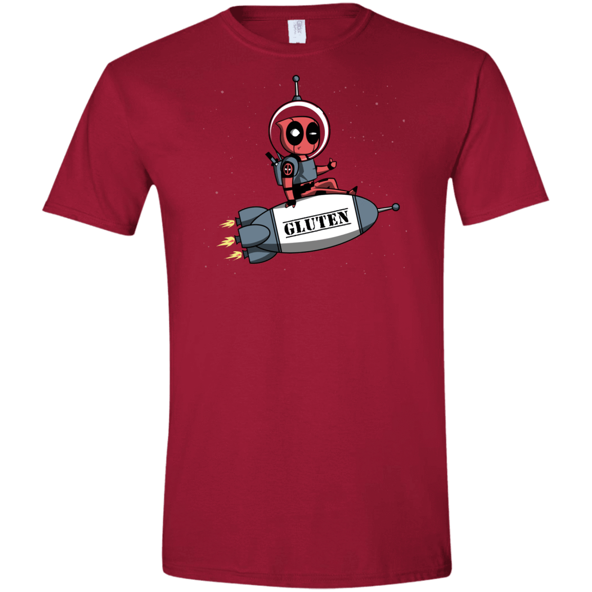 T-Shirts Cardinal Red / S Gluten No More Men's Semi-Fitted Softstyle