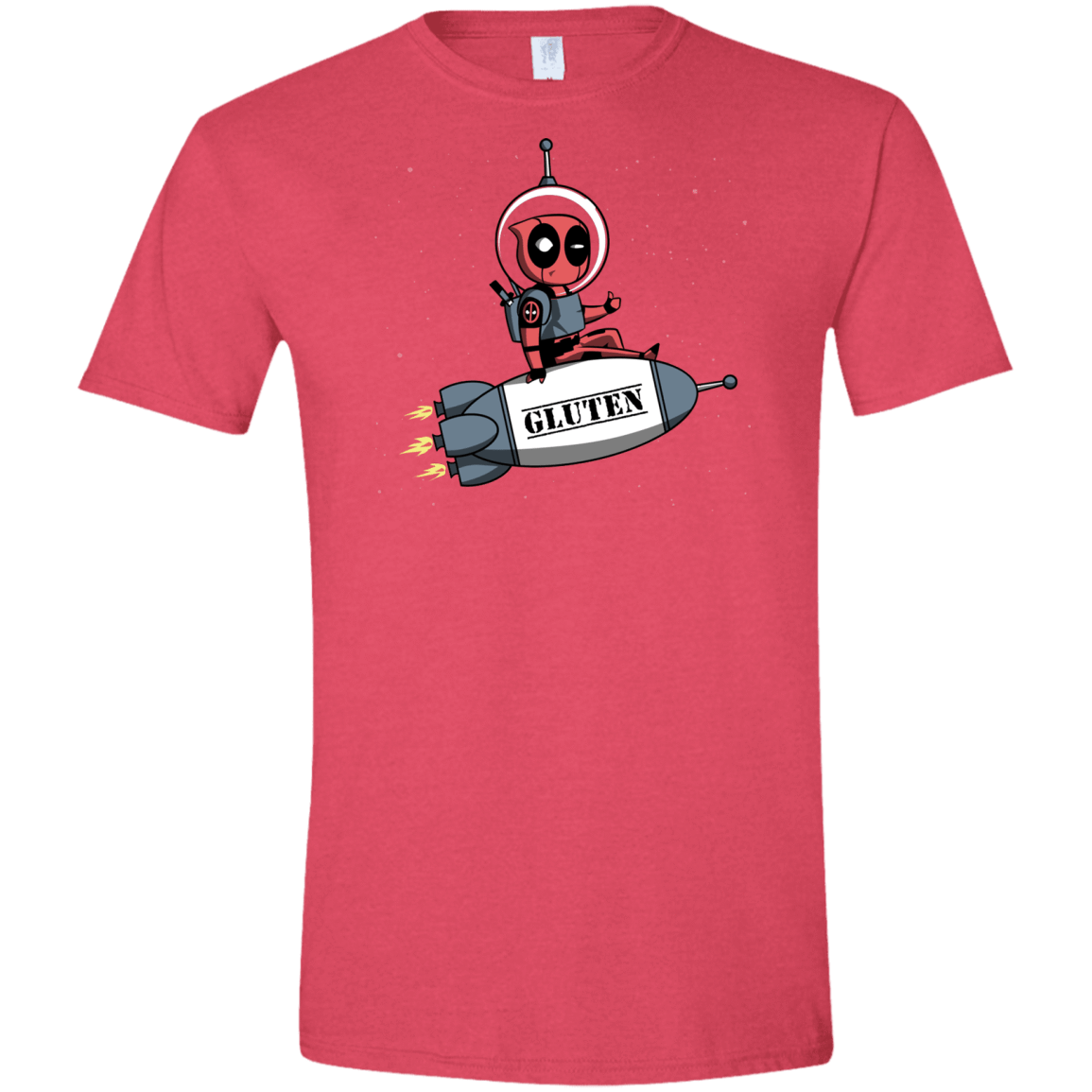 T-Shirts Heather Red / S Gluten No More Men's Semi-Fitted Softstyle