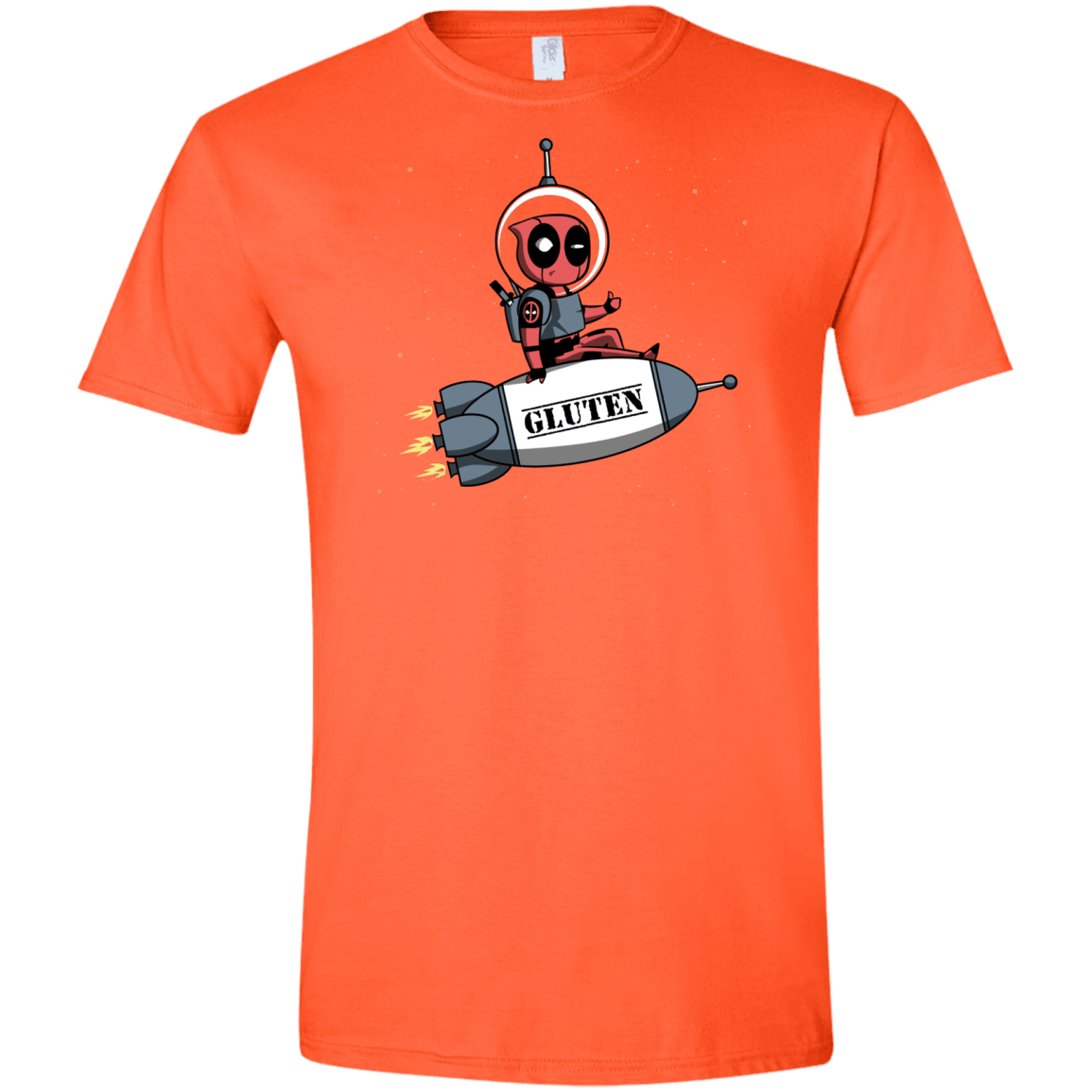 T-Shirts Orange / S Gluten No More Men's Semi-Fitted Softstyle