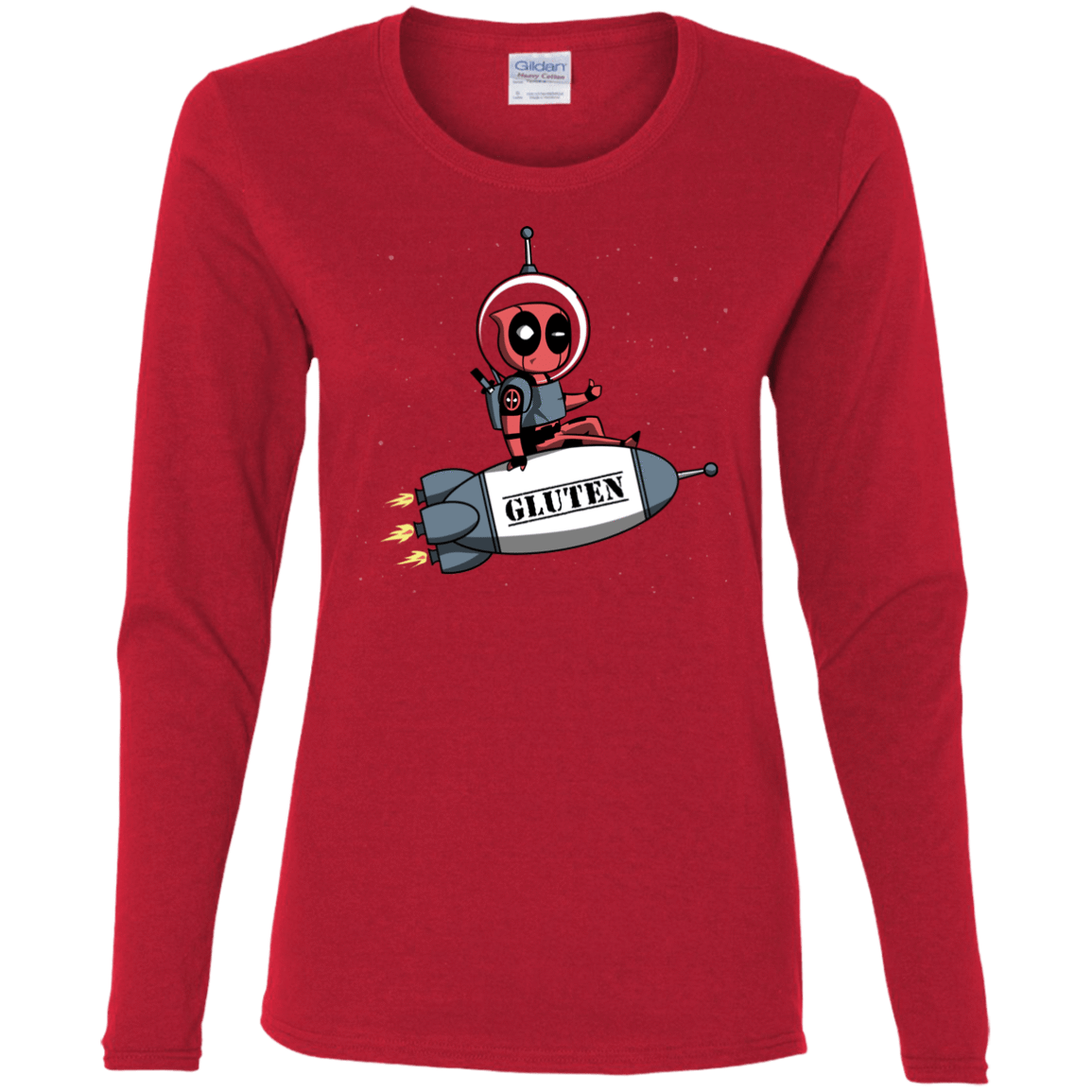 T-Shirts Red / S Gluten No More Women's Long Sleeve T-Shirt
