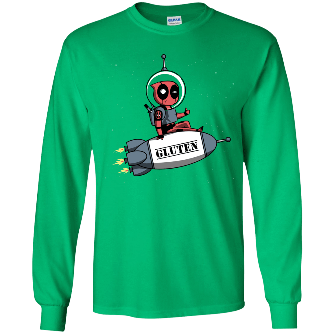 T-Shirts Irish Green / YS Gluten No More Youth Long Sleeve T-Shirt