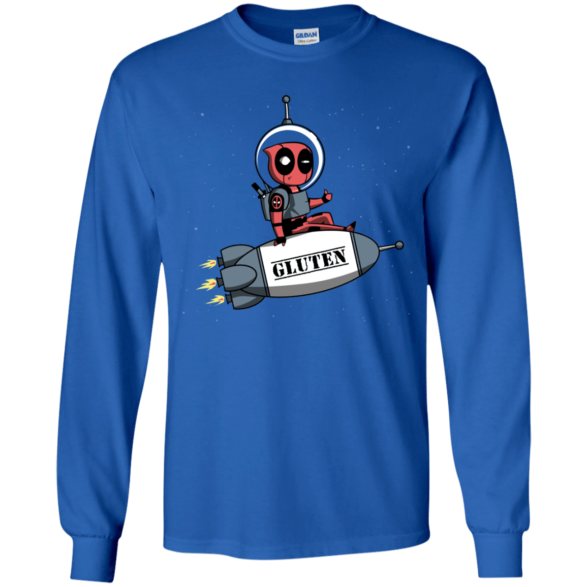 T-Shirts Royal / YS Gluten No More Youth Long Sleeve T-Shirt