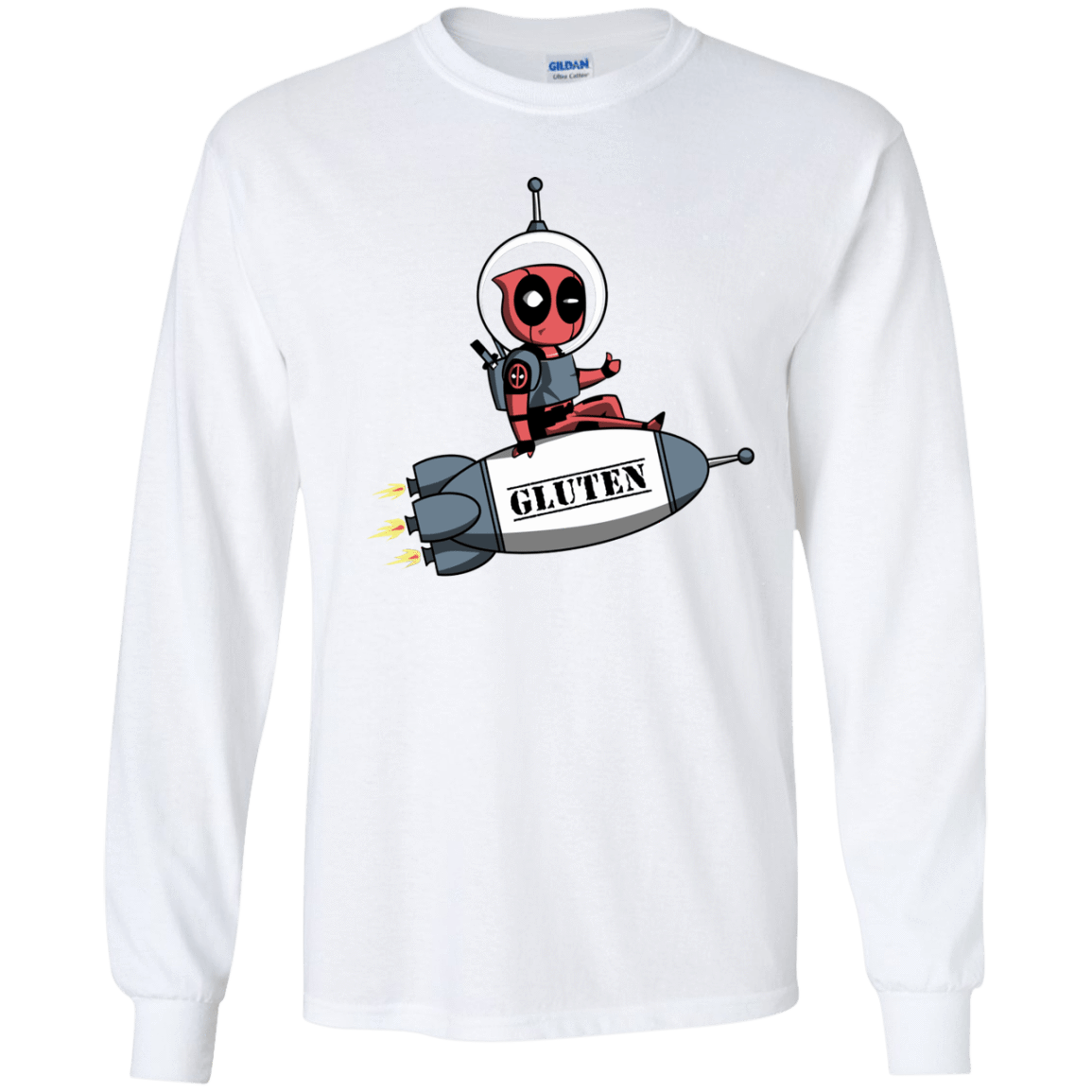 T-Shirts White / YS Gluten No More Youth Long Sleeve T-Shirt