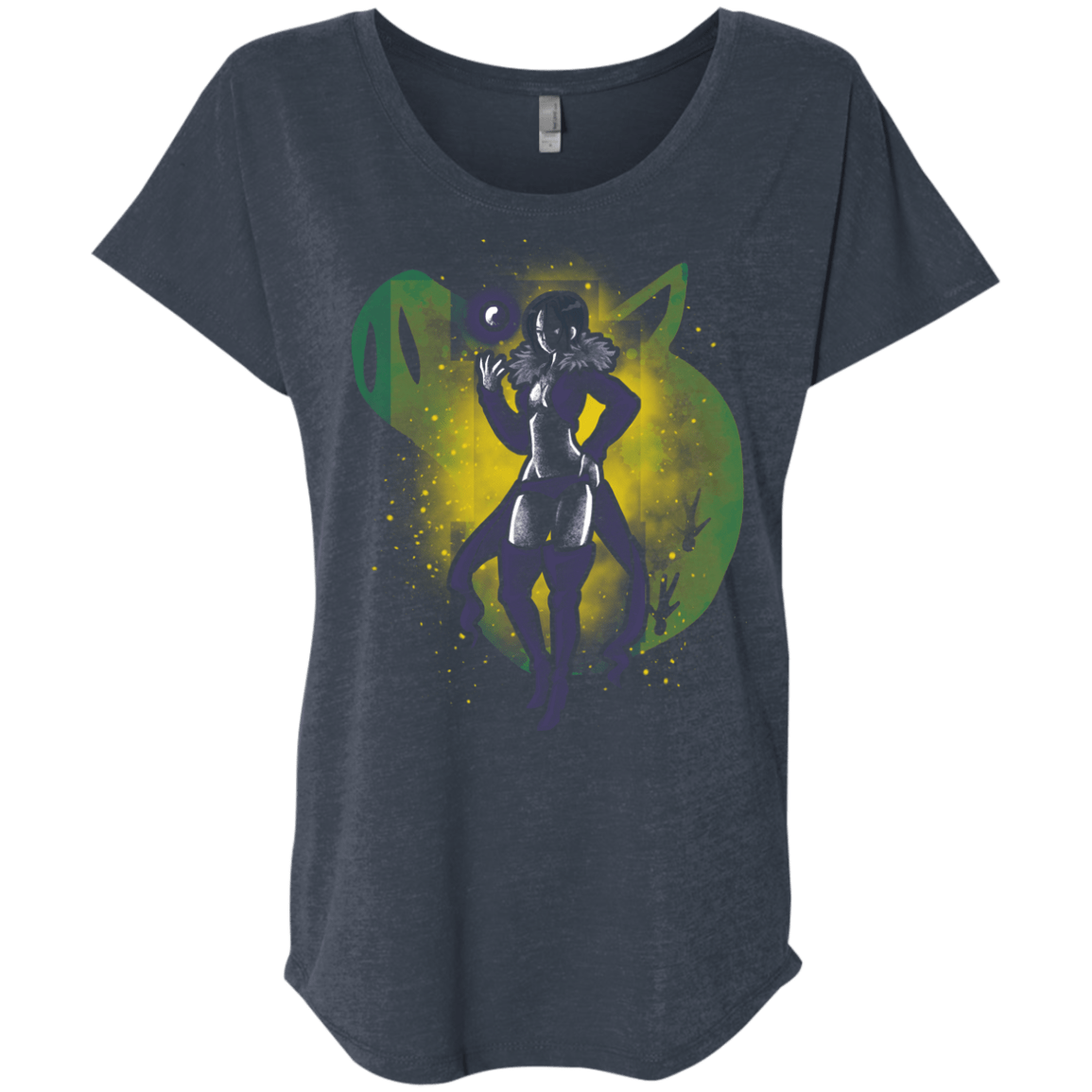 T-Shirts Vintage Navy / X-Small Gluttony Hero Triblend Dolman Sleeve