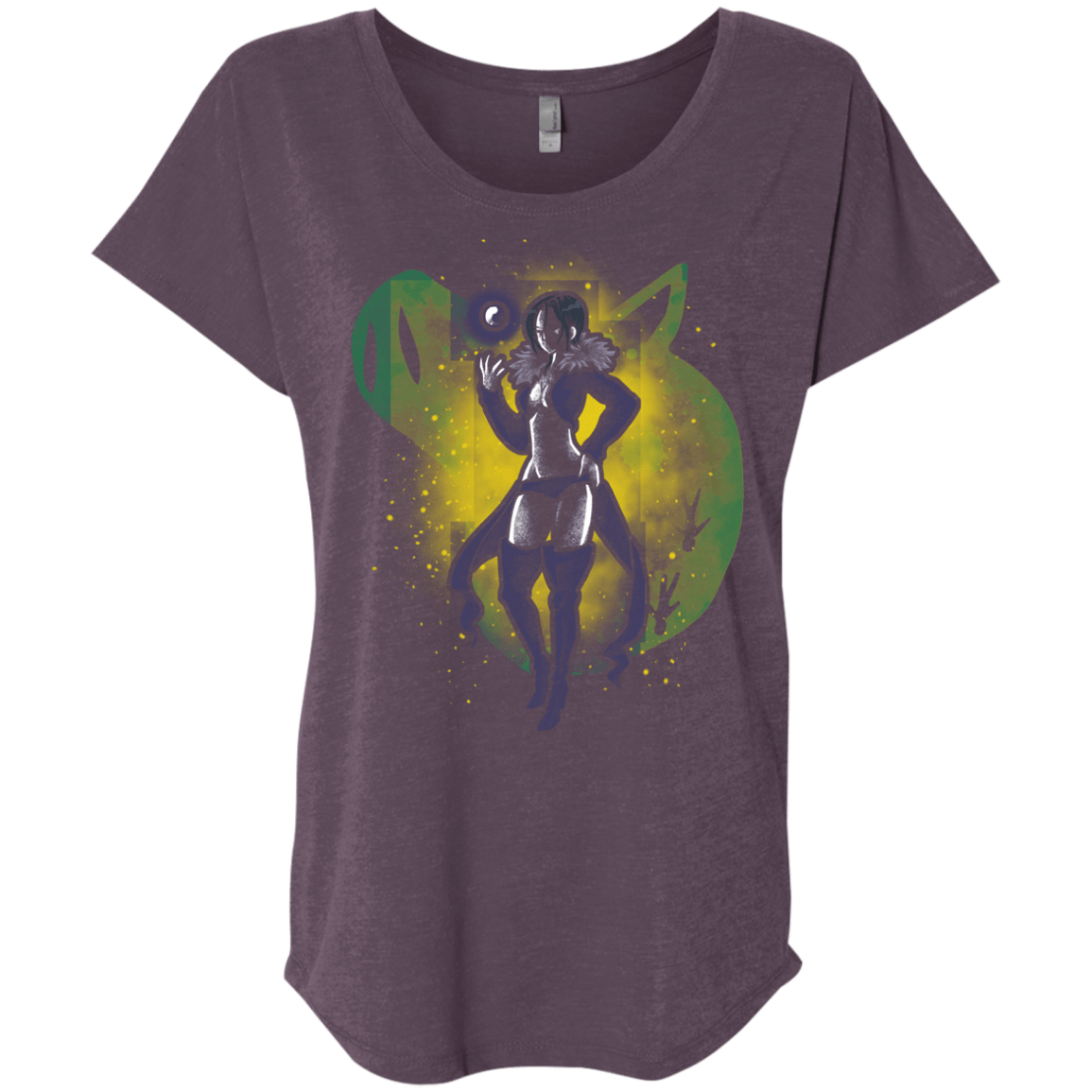 T-Shirts Vintage Purple / X-Small Gluttony Hero Triblend Dolman Sleeve