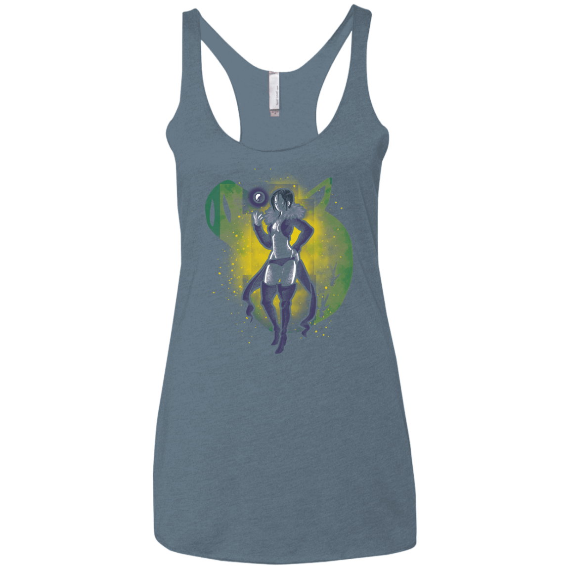 T-Shirts Indigo / X-Small Gluttony Hero Women's Triblend Racerback Tank
