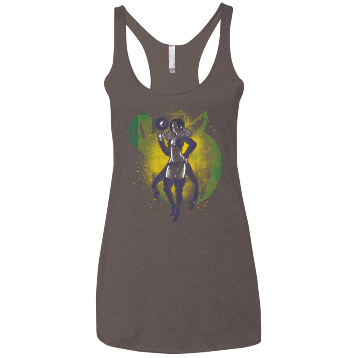 T-Shirts Macchiato / X-Small Gluttony Hero Women's Triblend Racerback Tank