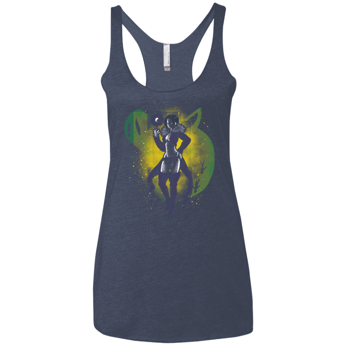 T-Shirts Vintage Navy / X-Small Gluttony Hero Women's Triblend Racerback Tank