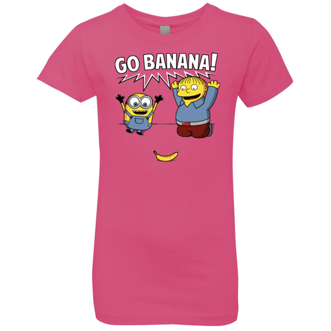 T-Shirts Hot Pink / YXS Go Banana! Girls Premium T-Shirt