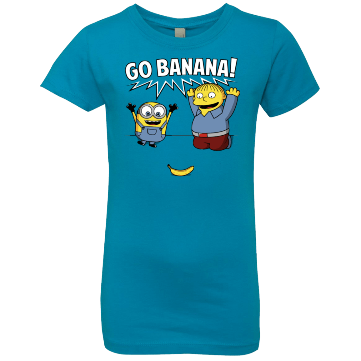 T-Shirts Turquoise / YXS Go Banana! Girls Premium T-Shirt