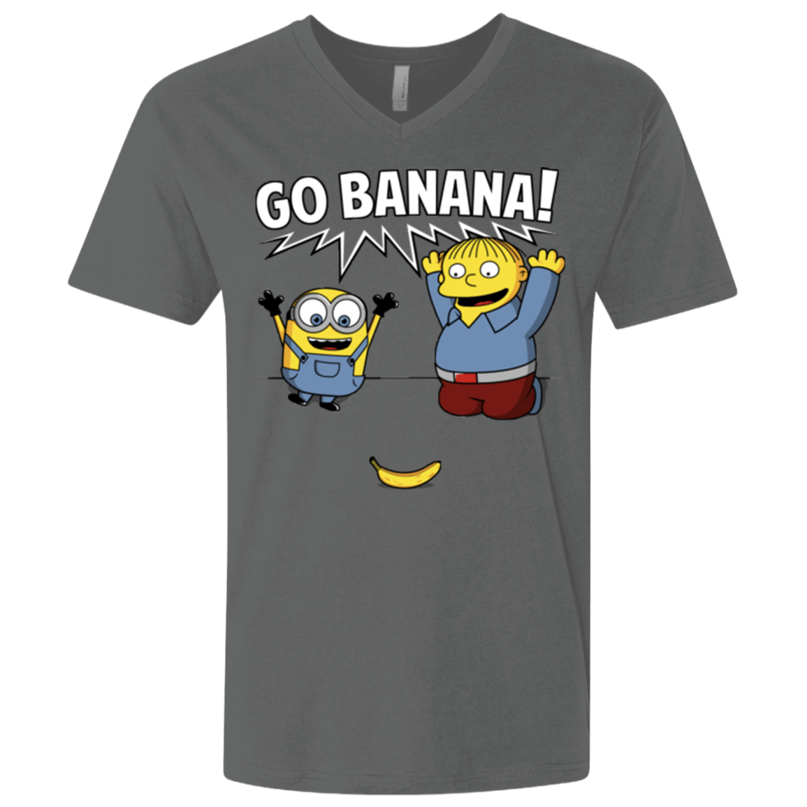 T-Shirts Heavy Metal / X-Small Go Banana! Men's Premium V-Neck