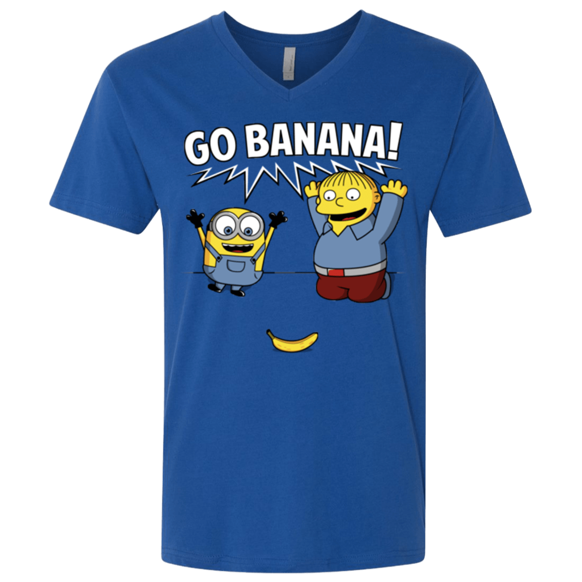 T-Shirts Royal / X-Small Go Banana! Men's Premium V-Neck