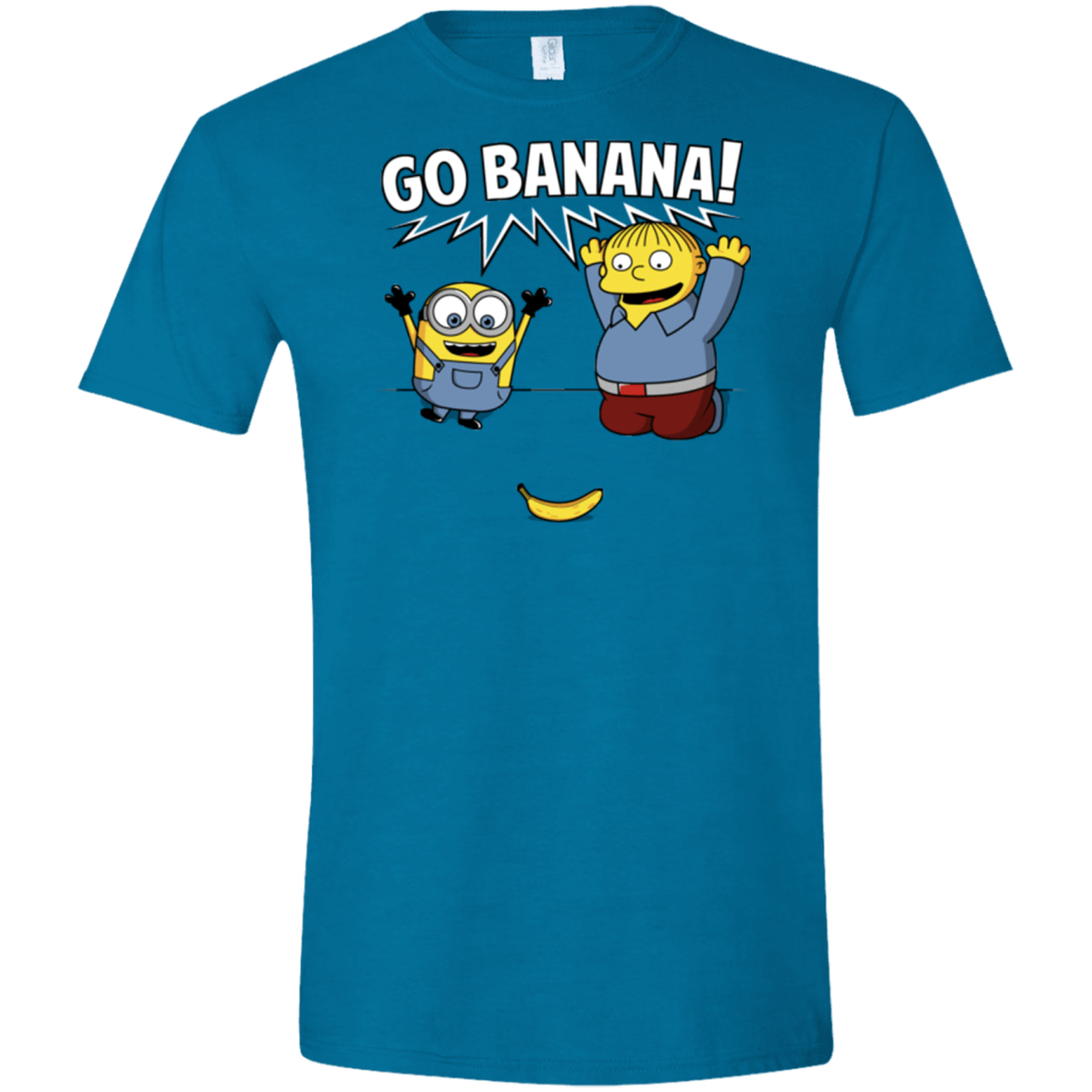 T-Shirts Antique Sapphire / S Go Banana! Men's Semi-Fitted Softstyle