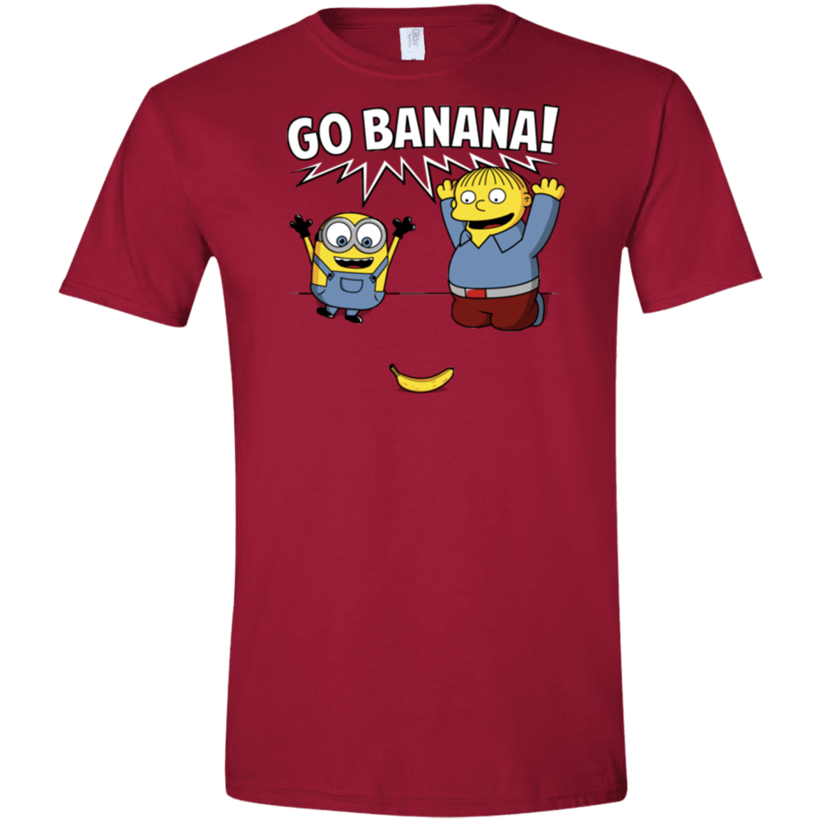 T-Shirts Cardinal Red / S Go Banana! Men's Semi-Fitted Softstyle