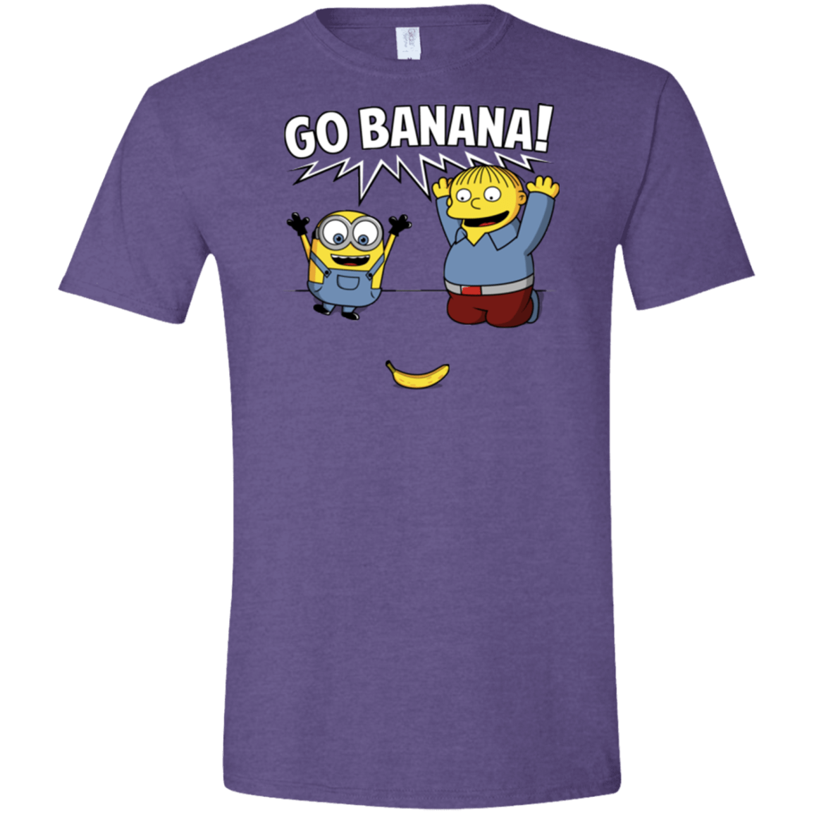 T-Shirts Heather Purple / S Go Banana! Men's Semi-Fitted Softstyle