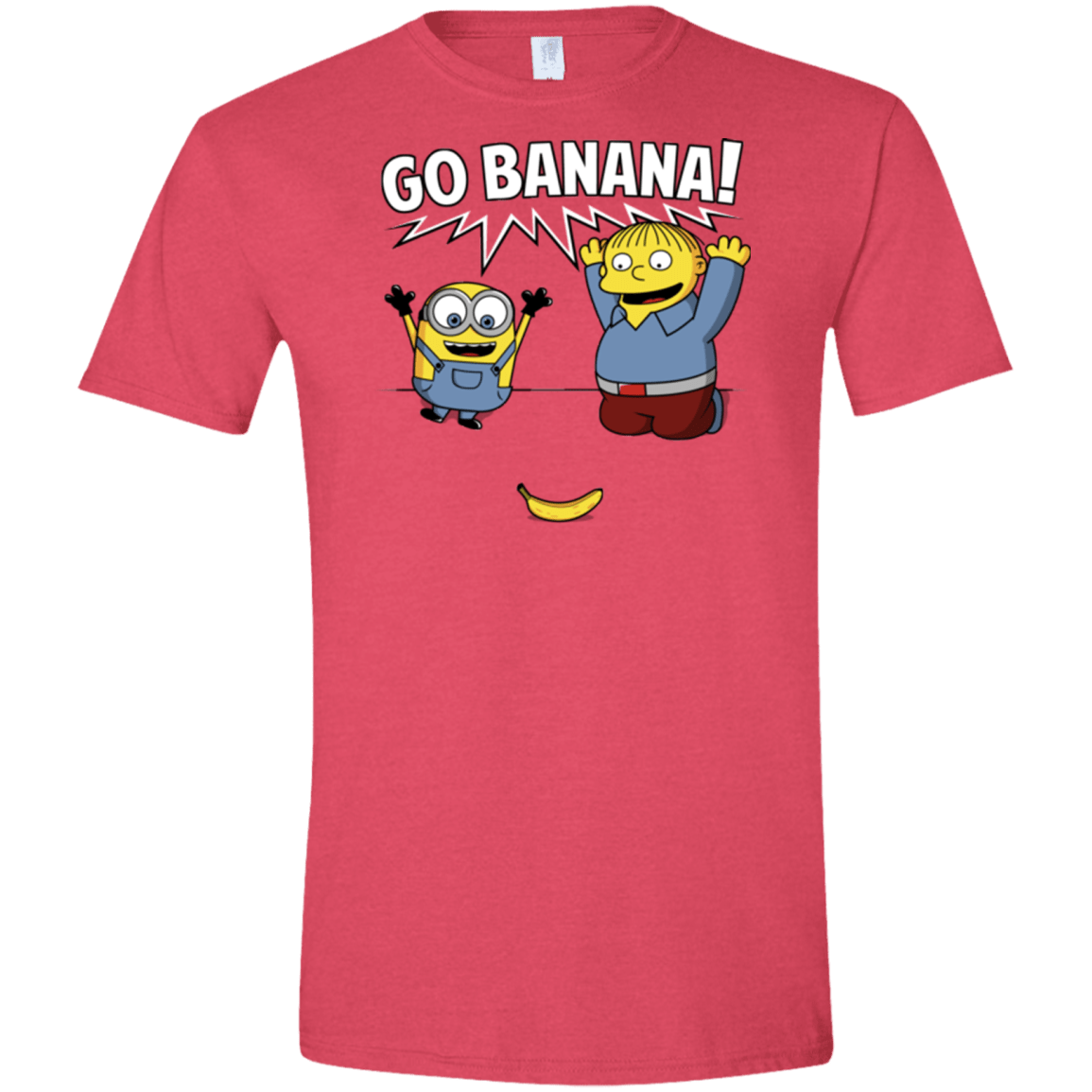 T-Shirts Heather Red / S Go Banana! Men's Semi-Fitted Softstyle