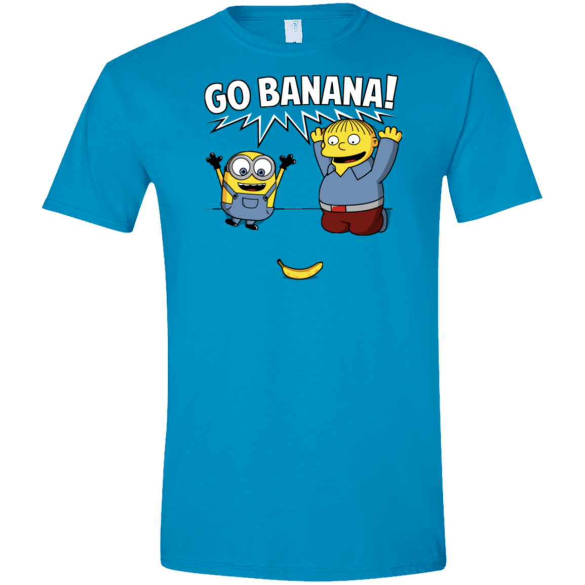 T-Shirts Sapphire / S Go Banana! Men's Semi-Fitted Softstyle
