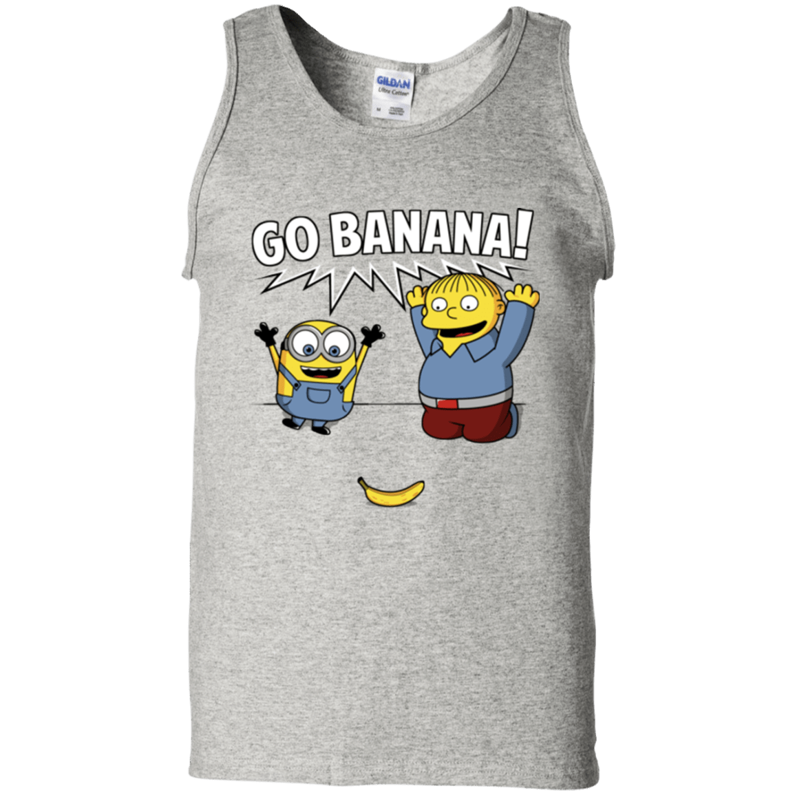 T-Shirts Ash / S Go Banana! Men's Tank Top