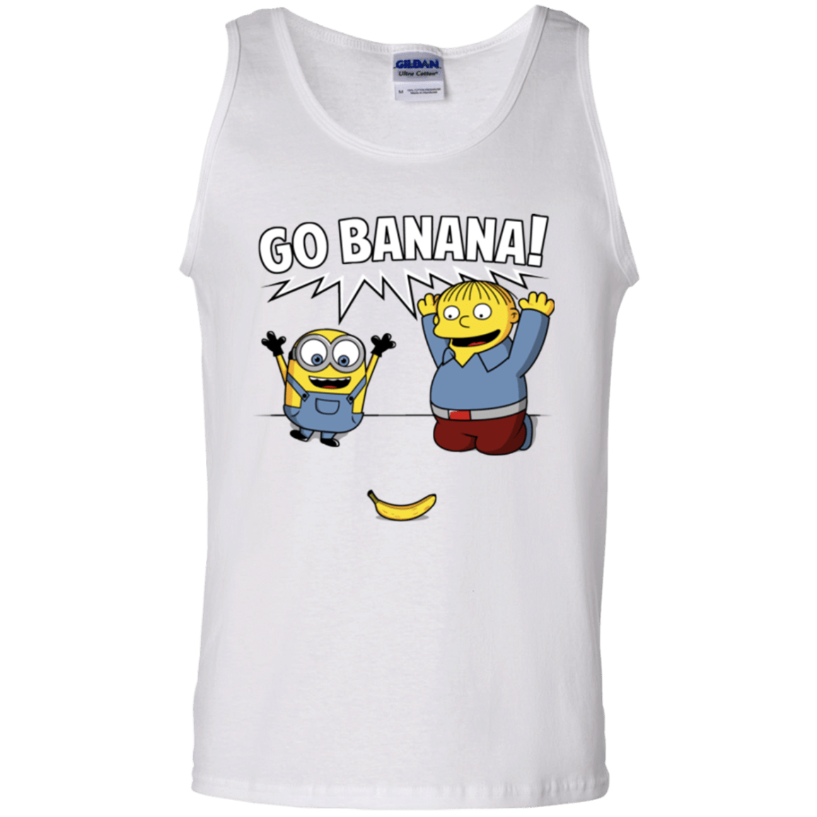 T-Shirts White / S Go Banana! Men's Tank Top