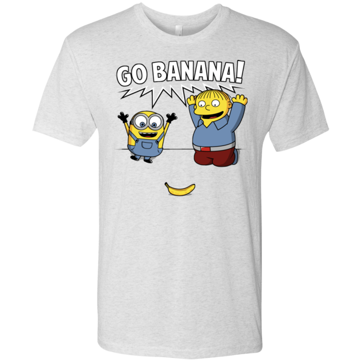 T-Shirts Heather White / S Go Banana! Men's Triblend T-Shirt