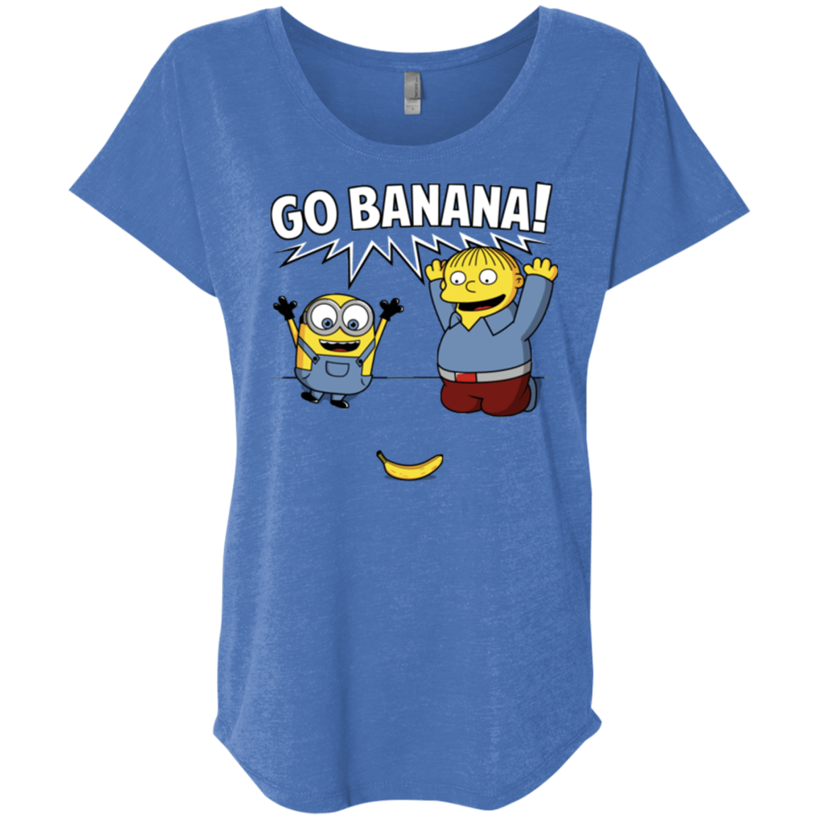 T-Shirts Vintage Royal / X-Small Go Banana! Triblend Dolman Sleeve