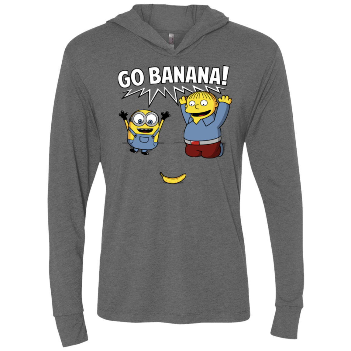 T-Shirts Premium Heather / X-Small Go Banana! Triblend Long Sleeve Hoodie Tee