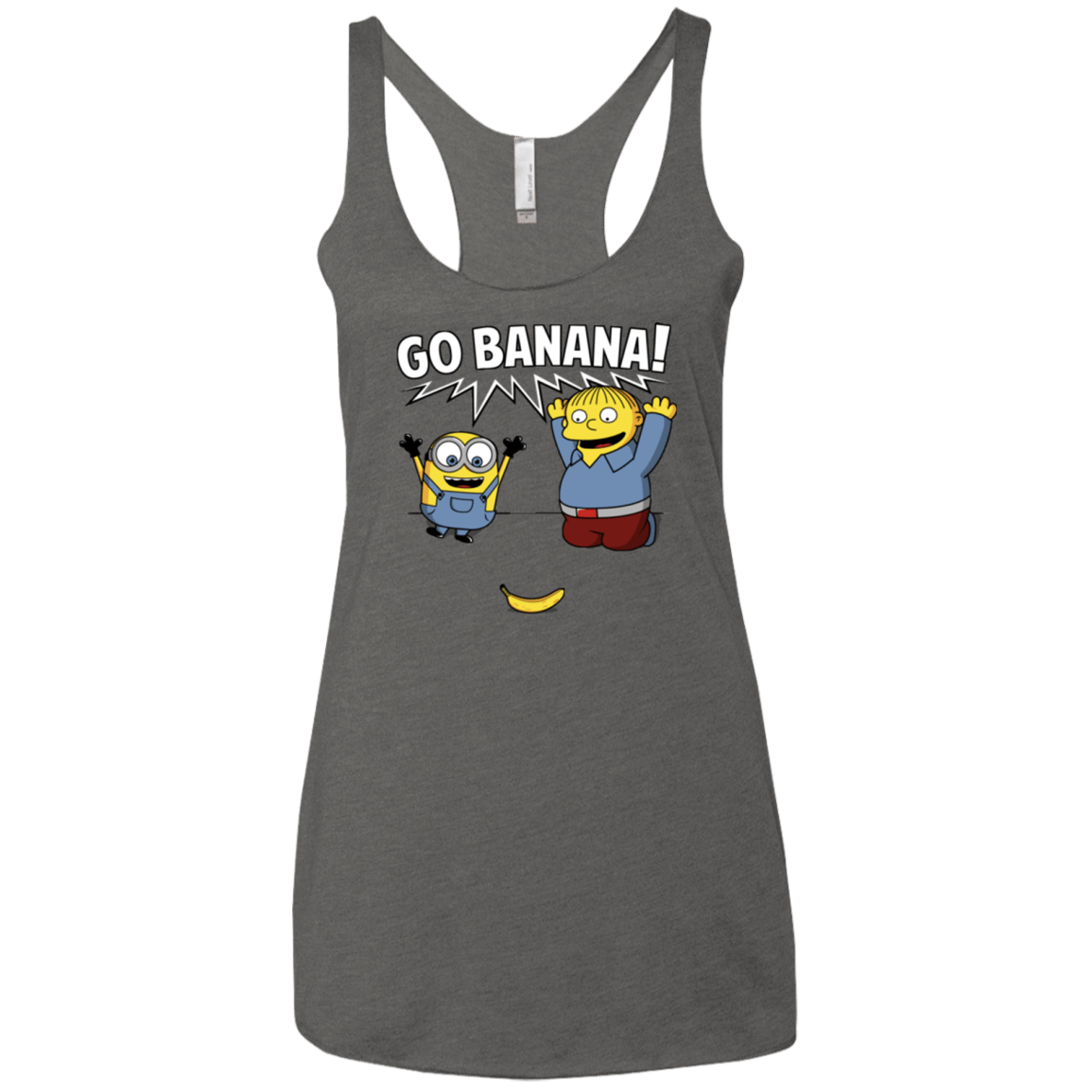 T-Shirts Premium Heather / X-Small Go Banana! Women's Triblend Racerback Tank