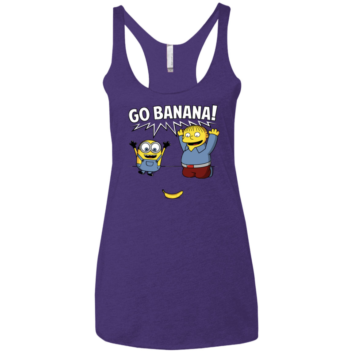 T-Shirts Purple Rush / X-Small Go Banana! Women's Triblend Racerback Tank