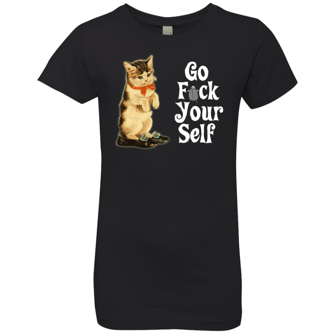 T-Shirts Black / YXS Go fck yourself Girls Premium T-Shirt
