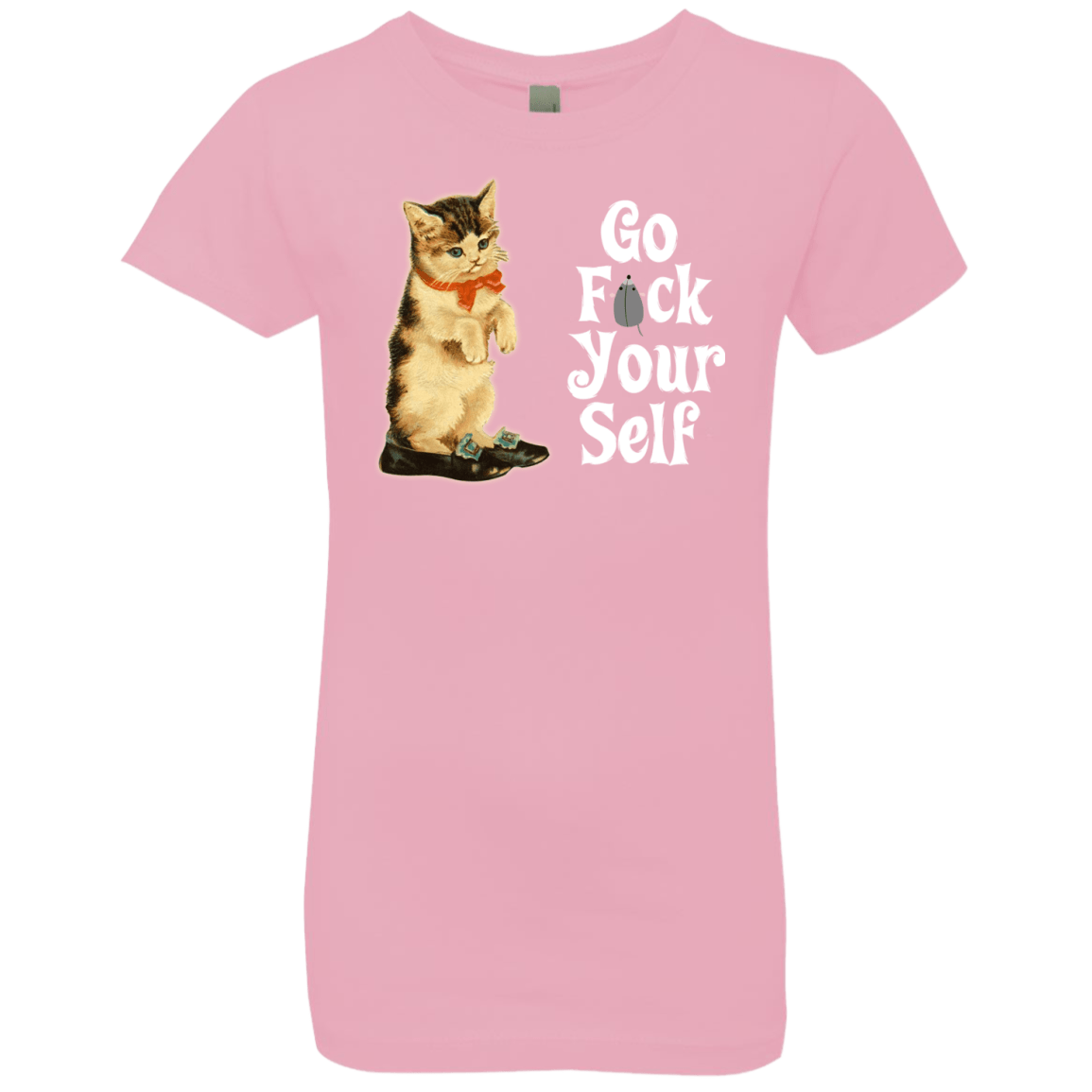 T-Shirts Light Pink / YXS Go fck yourself Girls Premium T-Shirt